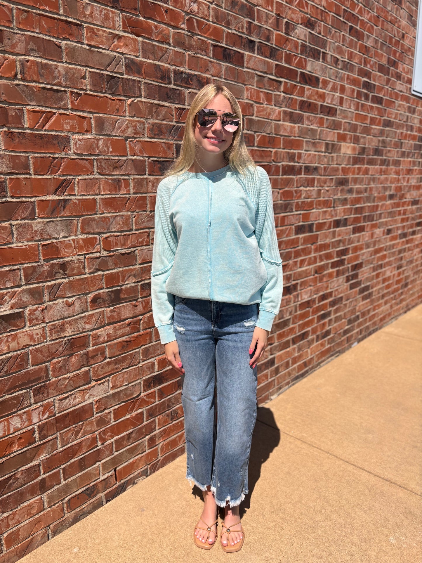 Color Pop Long Sleeve Top