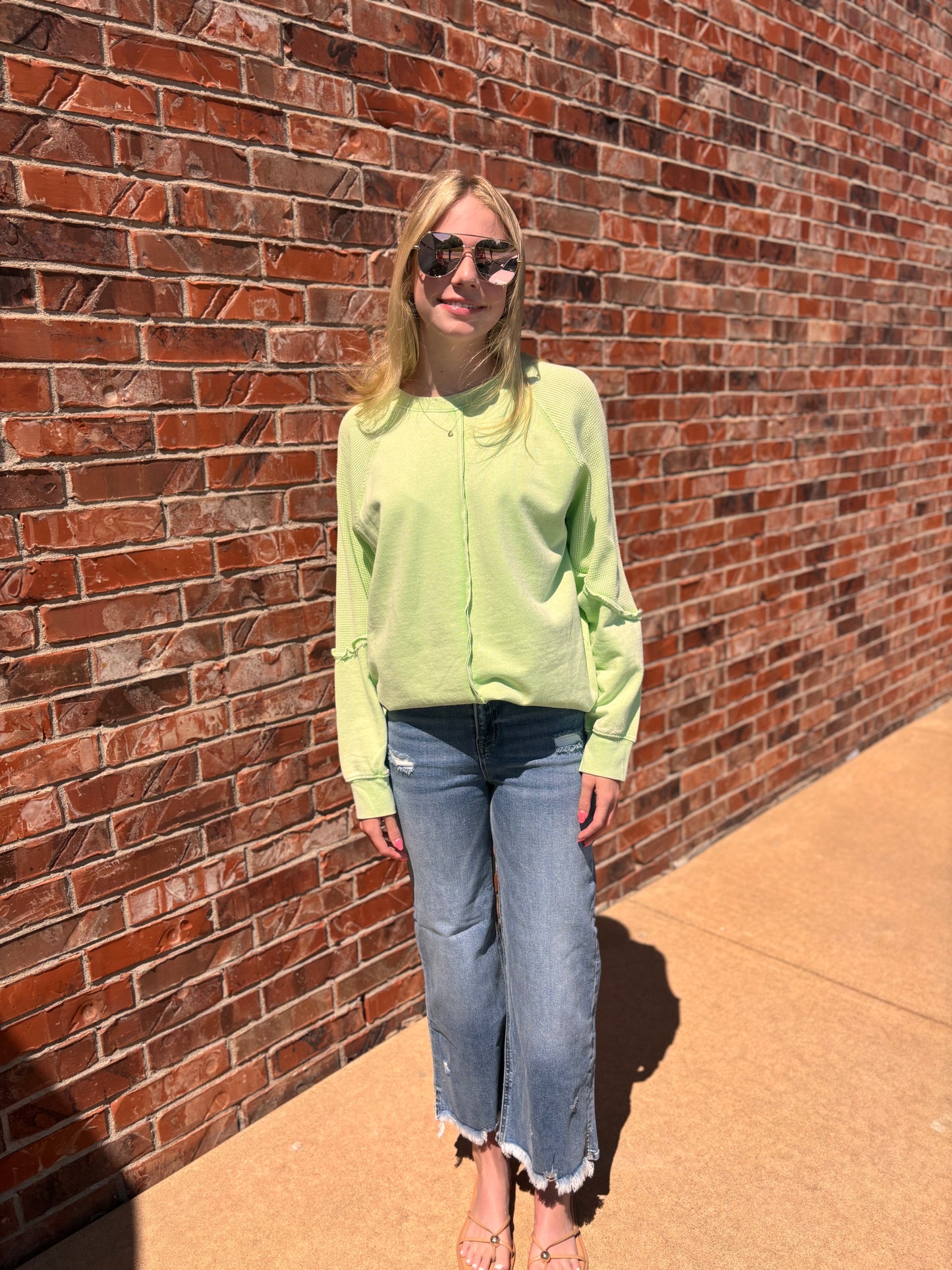 Color Pop Long Sleeve Top
