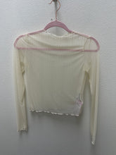 Load image into Gallery viewer, Metallic Sheer Lace Stretchy Top