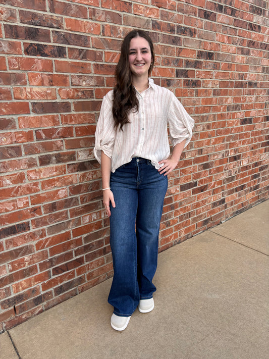 Shoreline Button Down Top