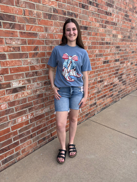Patriotic Boots Comfort Colors Tee