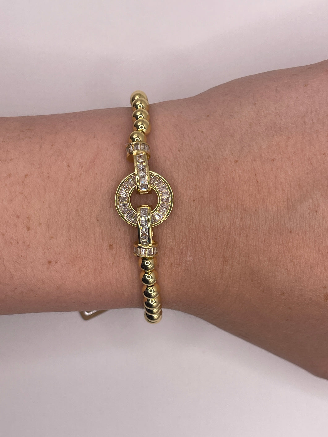 Gold Statement Clasp Bracelet