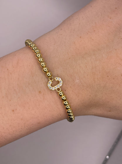 Gold Initial Bracelet