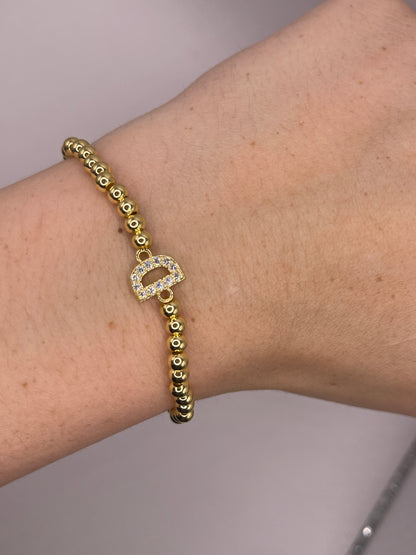 Gold Initial Bracelet