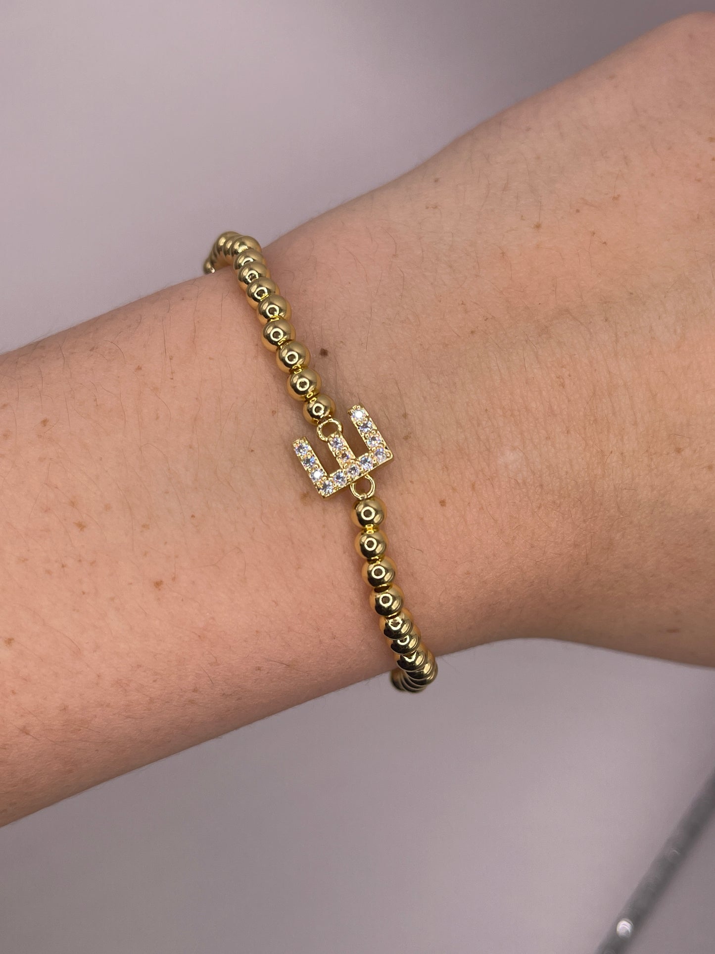 Gold Initial Bracelet