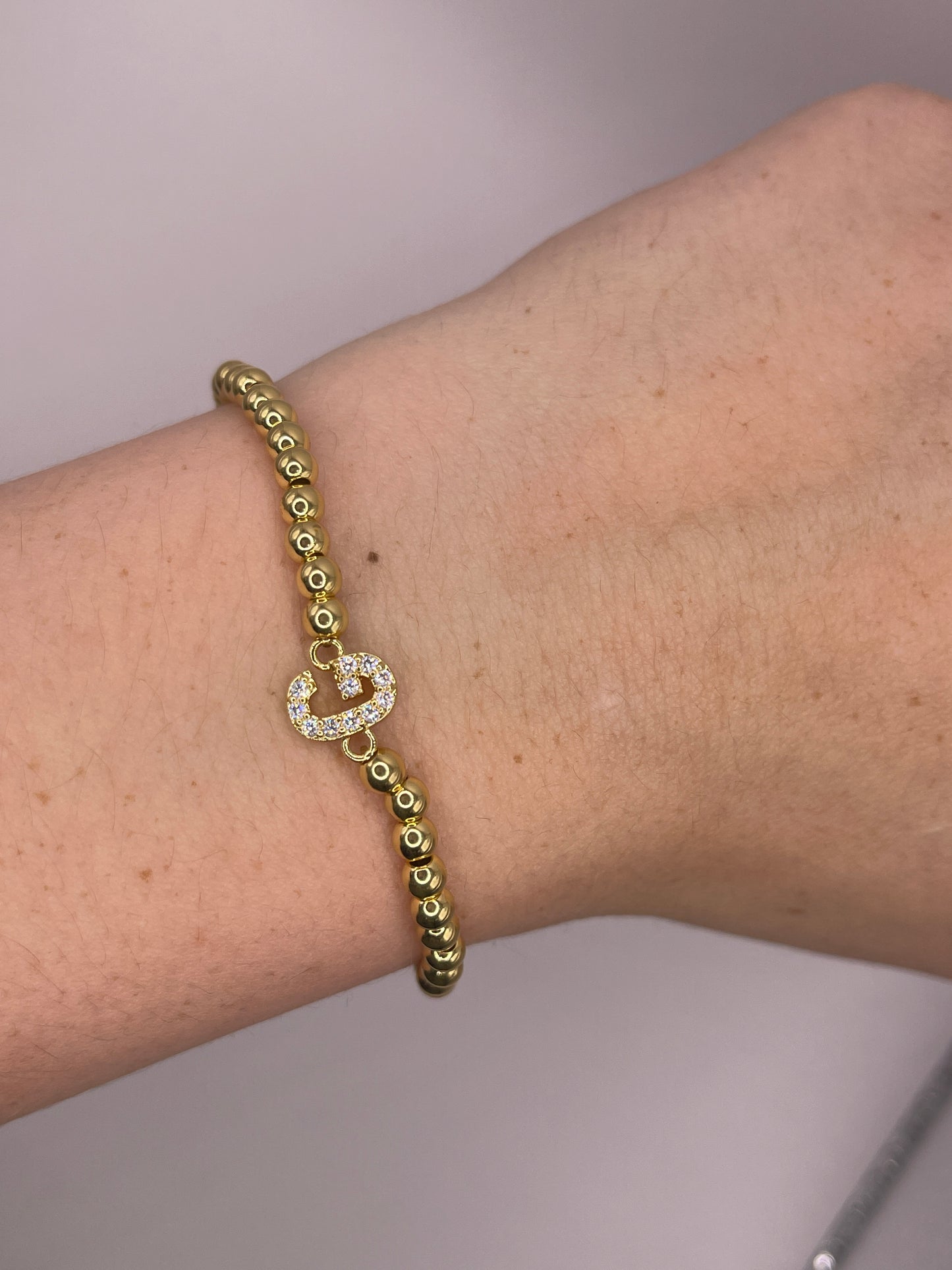 Gold Initial Bracelet