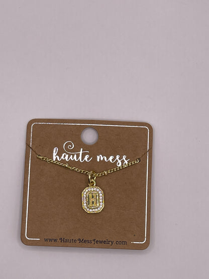 Gold Initial Pendant Necklace