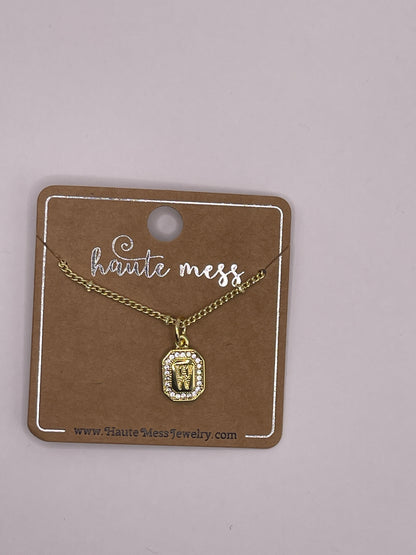 Gold Initial Pendant Necklace