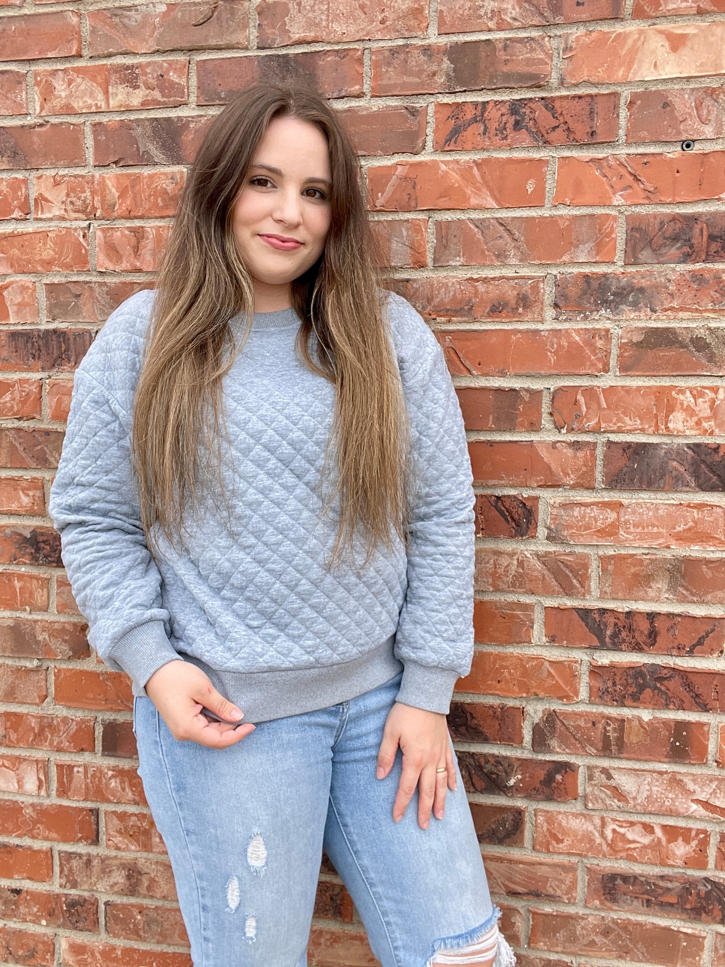 Casual Comfort Quilted Crew