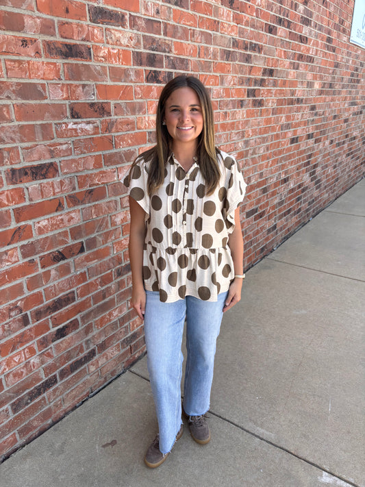 Pretty Polka Dot Top