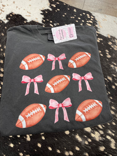 Bows and Footballs Tee