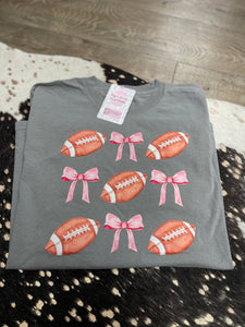 Bows and Footballs Tee