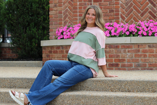 Polly Color Block Top
