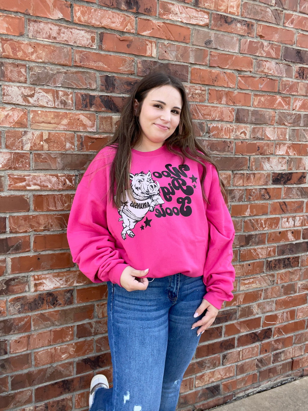 Stand Out Woo Pig Graphic Sweatshirt
