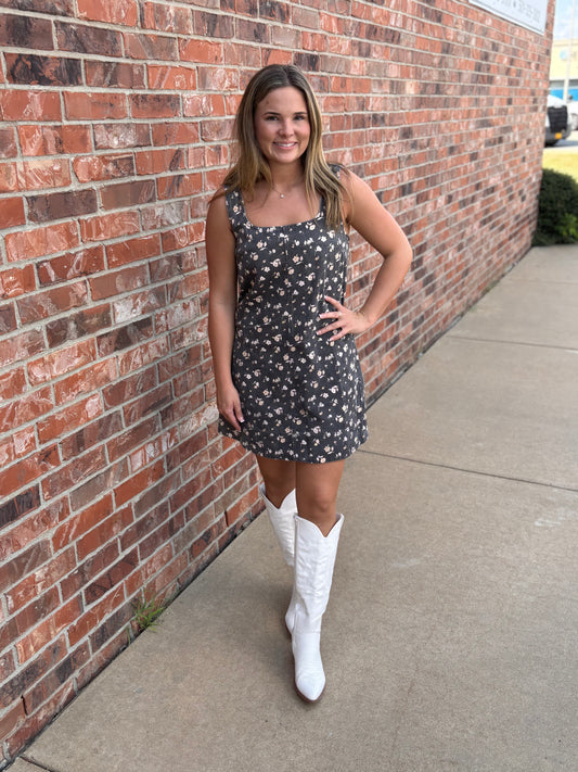 September Skies Floral Dress