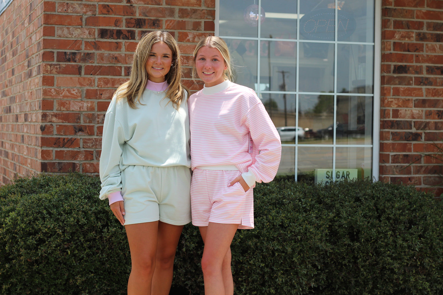 Morning Breeze Mock Neck Short Set