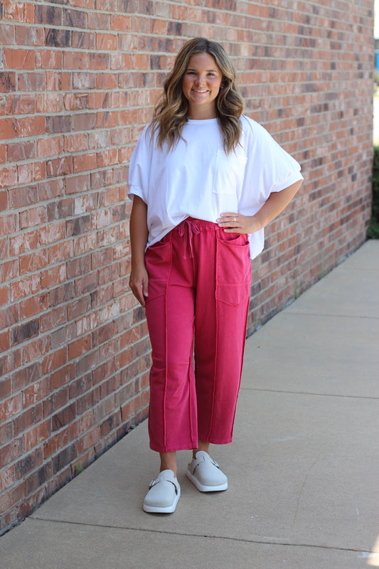 Washed & Relaxed Barrel Sweatpants