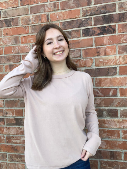 Brushed Basic Sweater Top