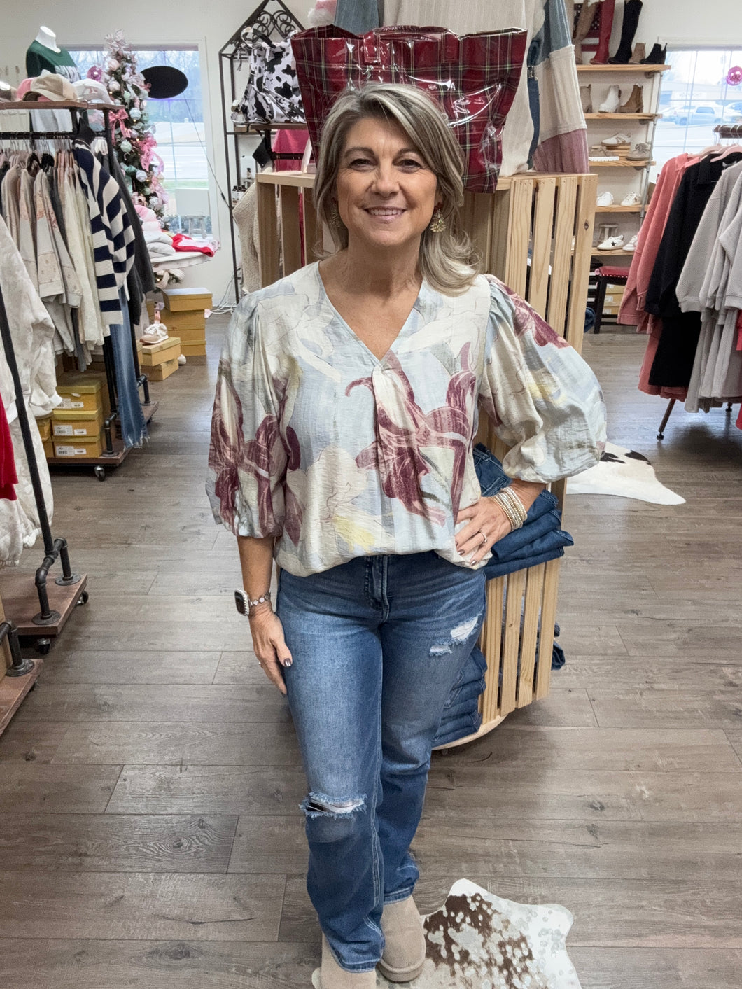 Forever Floral Printed Bouse