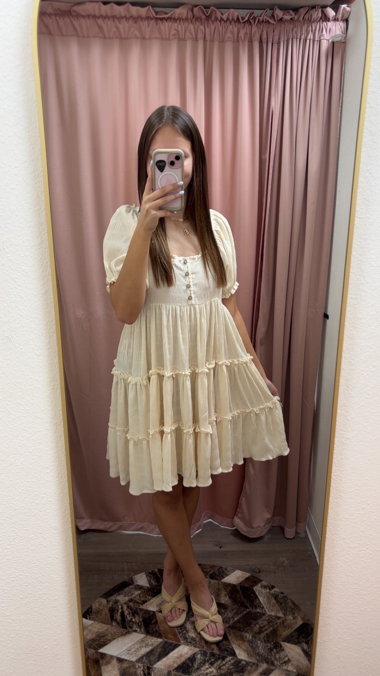 So Blessed Puff Sleeve Dress