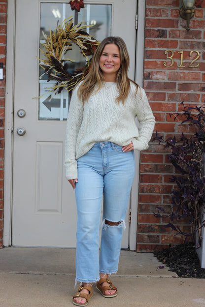Champagne Shimmer Sweater