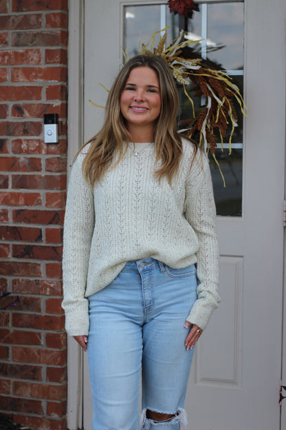 Champagne Shimmer Sweater