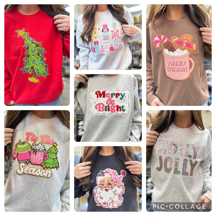 Christmas Patch Sweatshirt