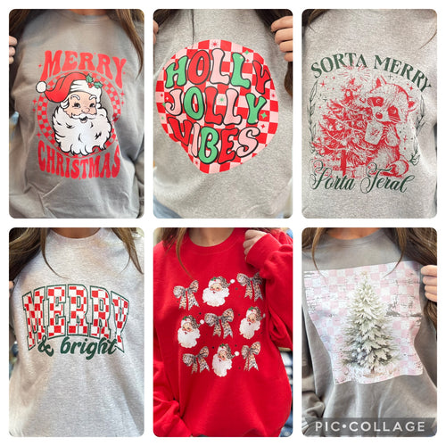 Christmas Print Sweatshirt