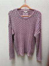 Load image into Gallery viewer, Cable Knitted Mineral Wash Sweater