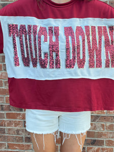 Touch Down Color Block Top