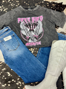 Distressed Free Bird Tee