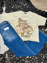 Load image into Gallery viewer, Bless Your Heart Cropped Tee