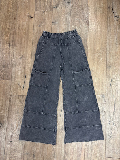 Mineral Washed Terry Knit Pants
