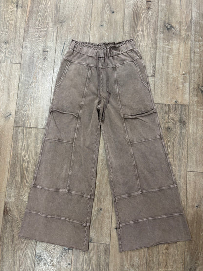 Mineral Washed Terry Knit Pants