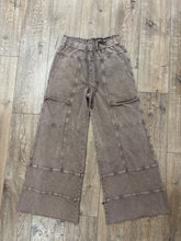 Load image into Gallery viewer, Mineral Washed Terry Knit Pants