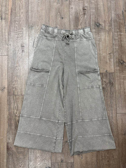 Mineral Washed Terry Knit Pants