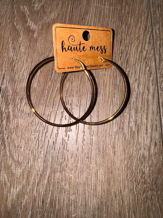 30mm Gold Hoops