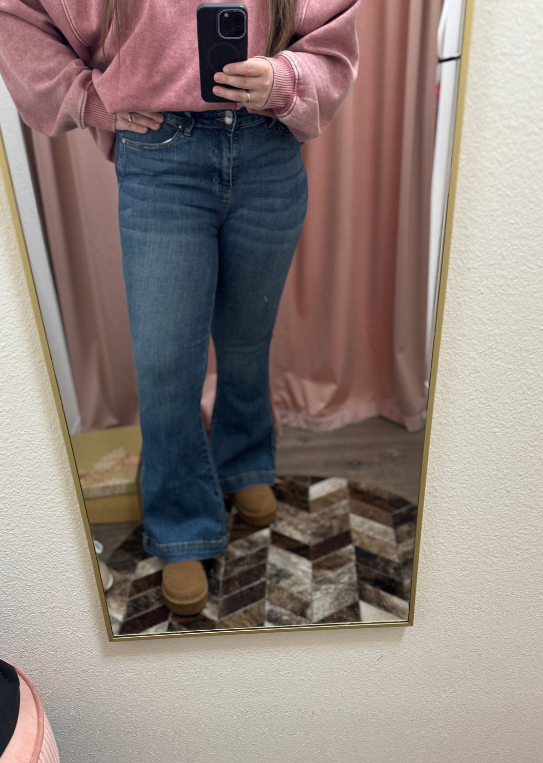 Grace  Petite Flare Tummy Control Jeans