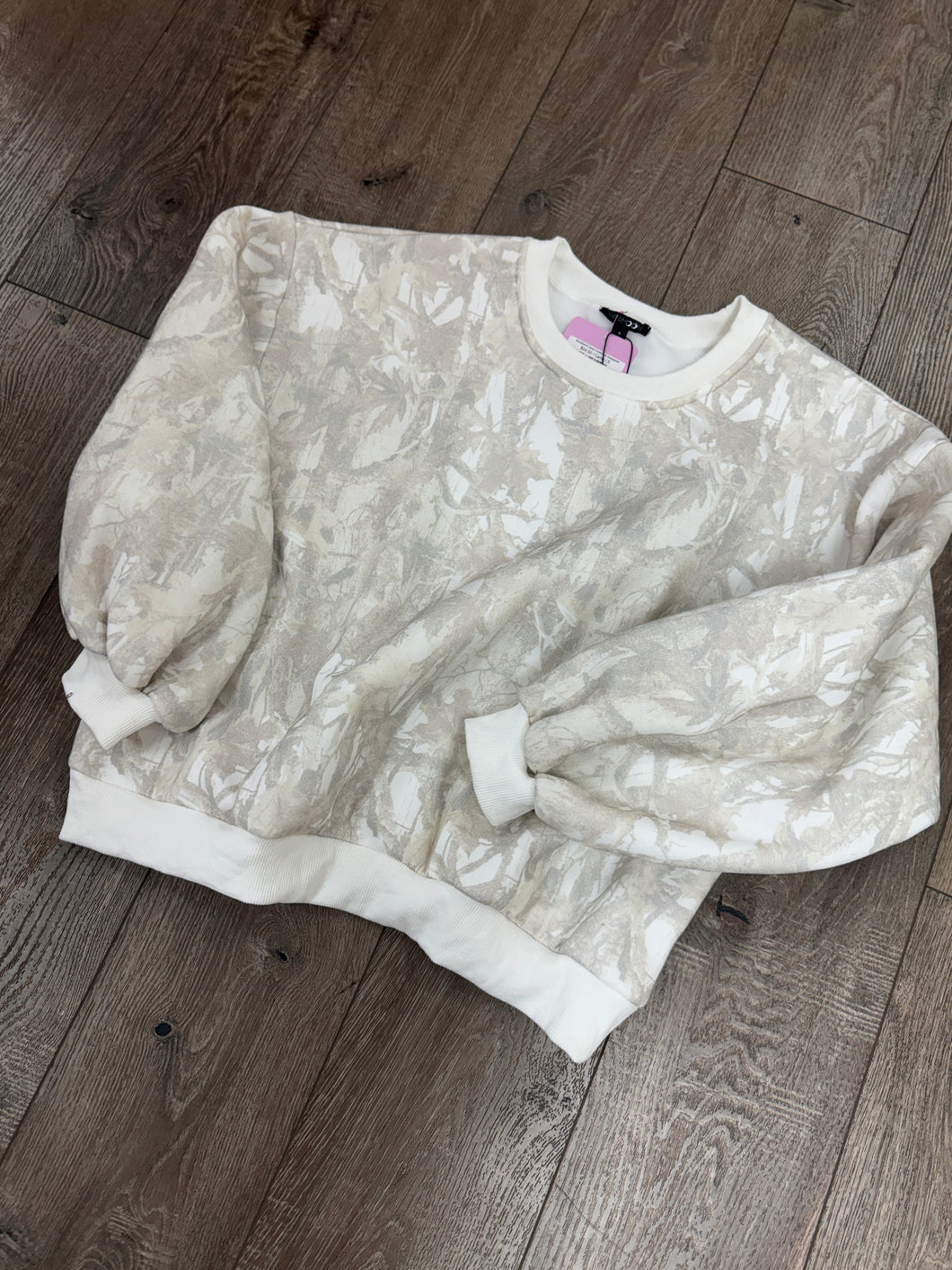 Woodland Camo Crewneck Sweatshirt