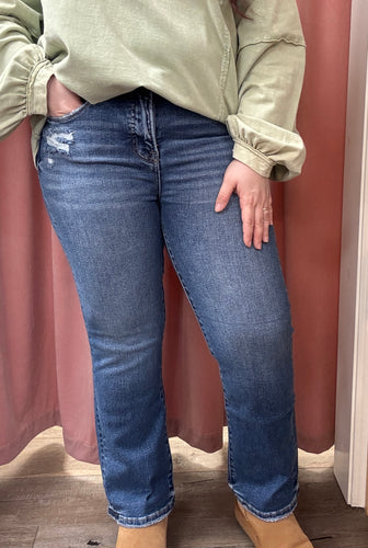 Kaydence HR Crop Bootcut Jeans