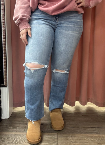 Ella HR Cropped Bootcut Jeans