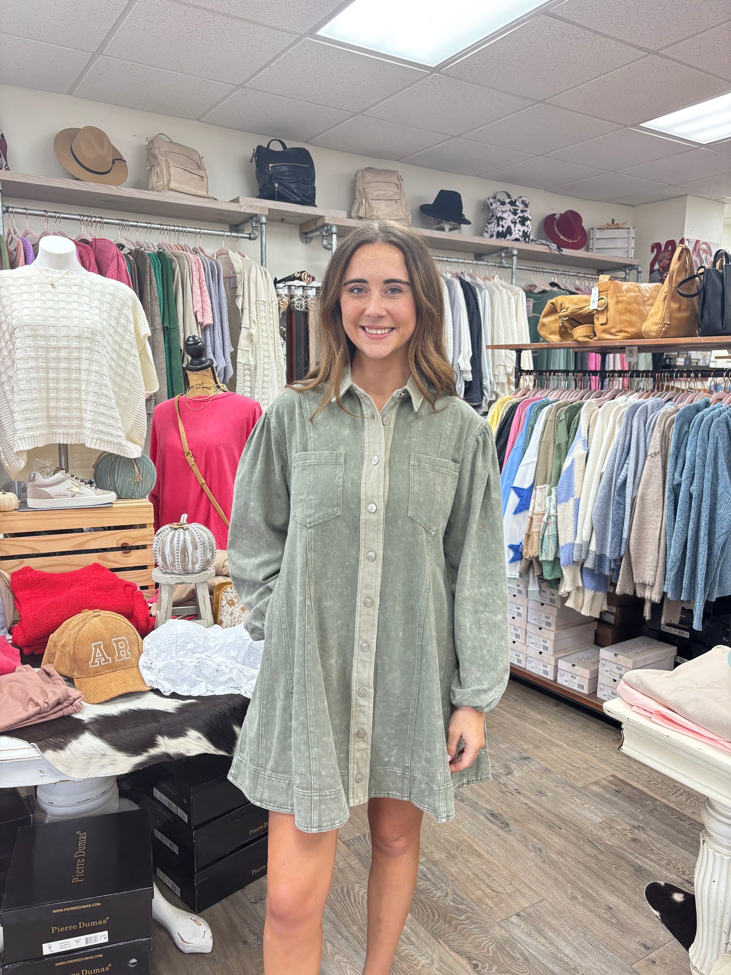 Denim Two Tone Dress