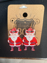 Load image into Gallery viewer, Santa Earrings