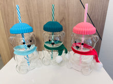 Load image into Gallery viewer, Bear Glass Iced Coffee Tumbler