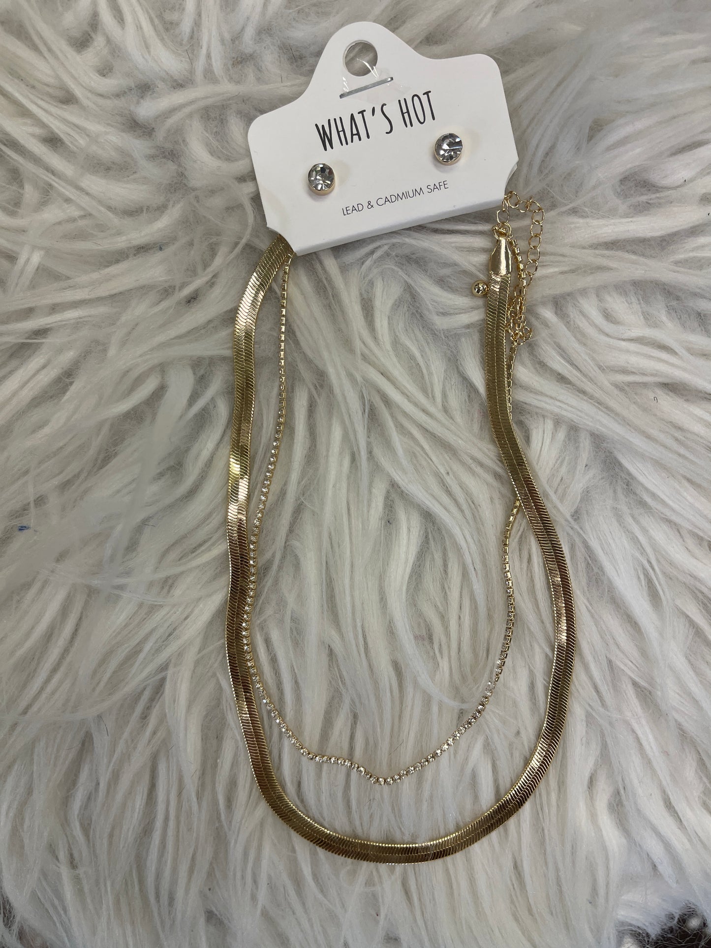 Dual Statement Chain Necklace