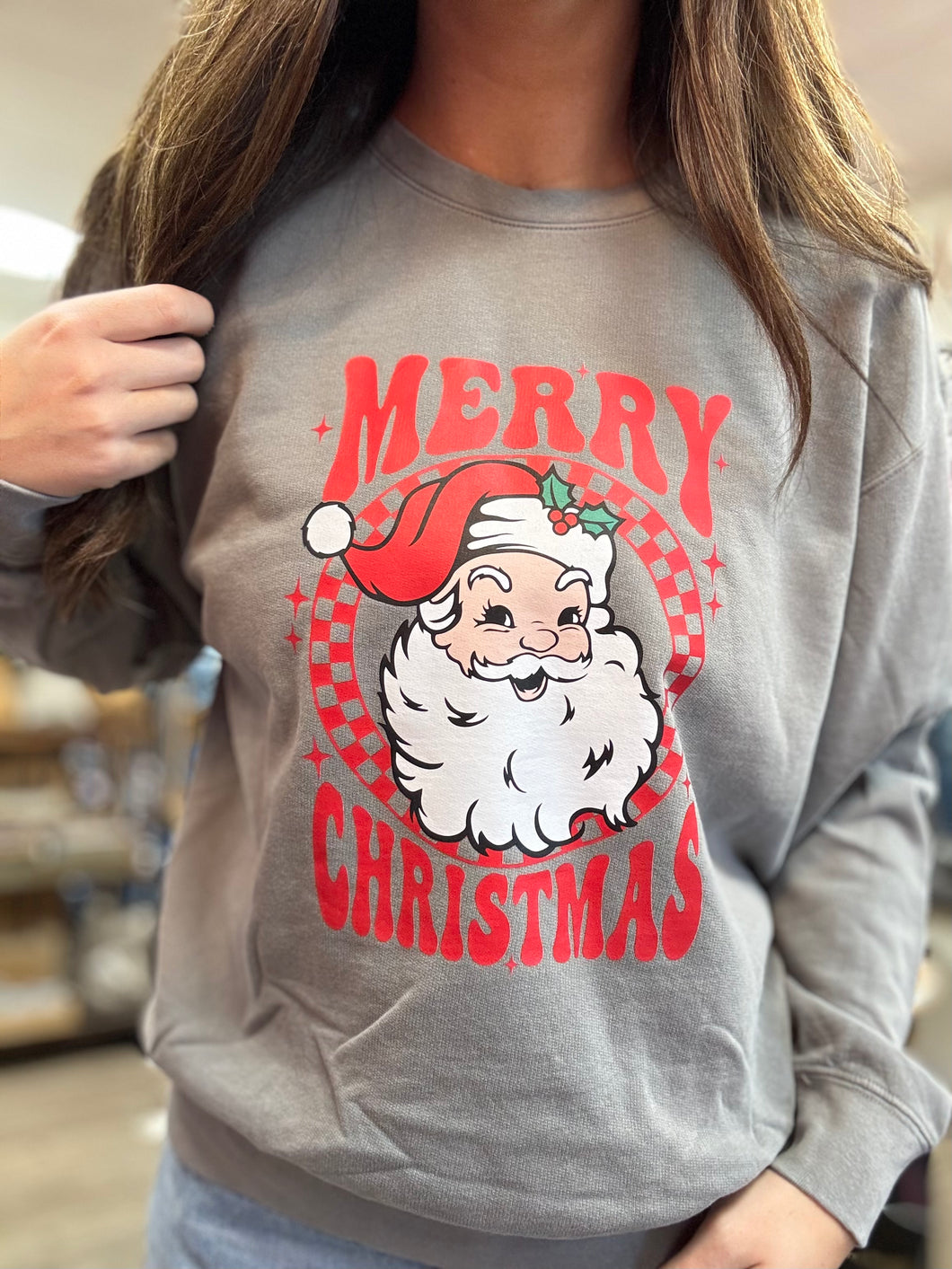 Christmas Print Sweatshirt