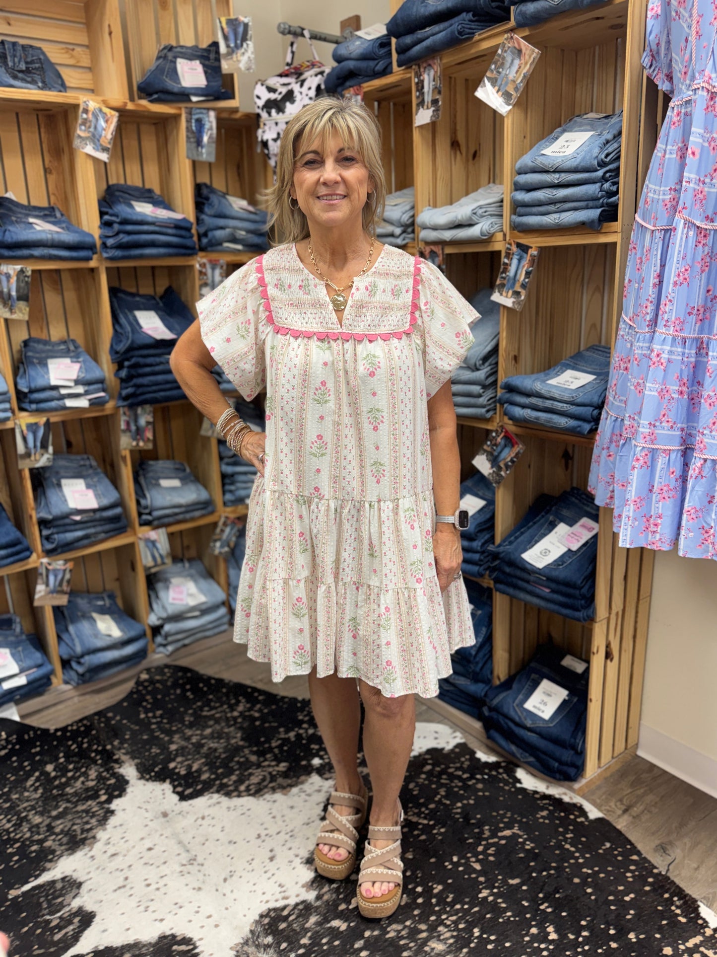 Garden Stroll Floral Dress