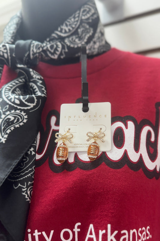 Football Dream Dangle Earrings