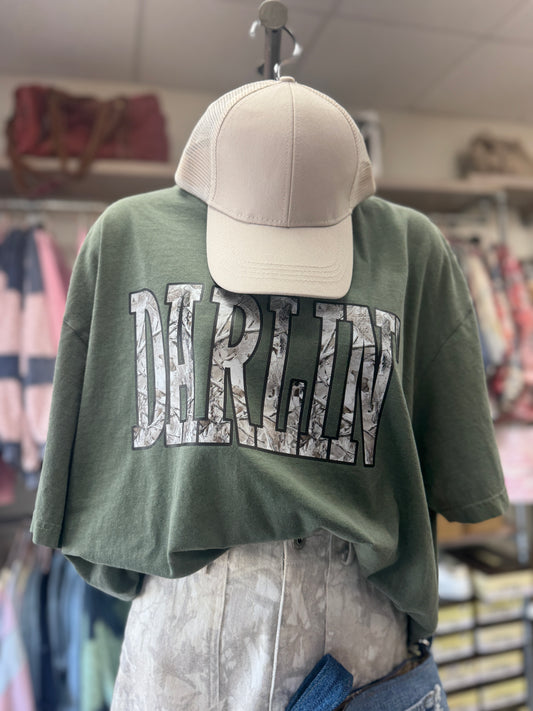 Camo Darlin Comfort Colors Tee