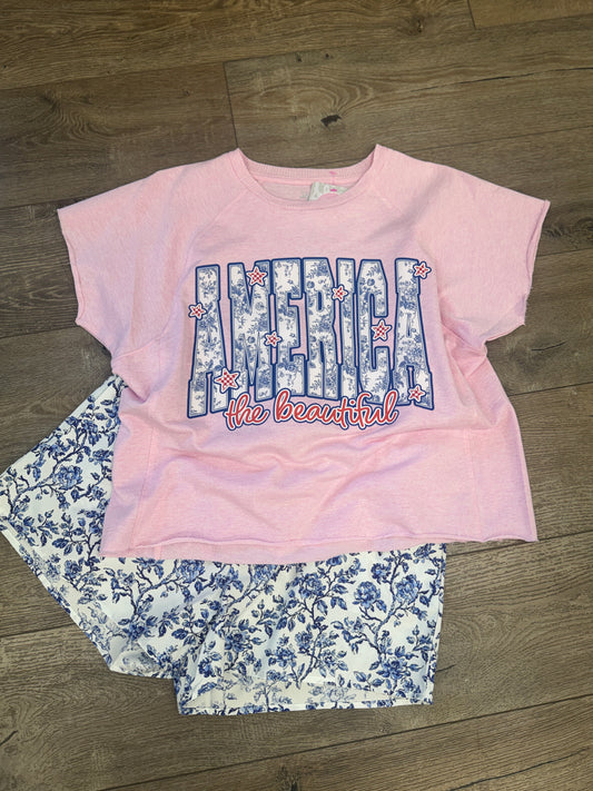America The Beautiful Graphic Tee